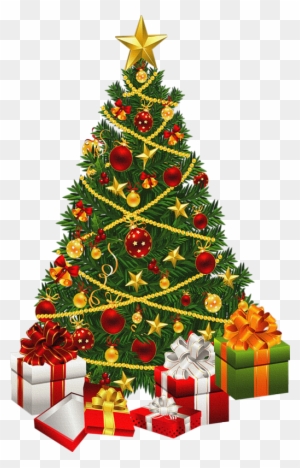 Merry Christmas Clipart Christmas Tree - Christmas Tree Greeting Card
