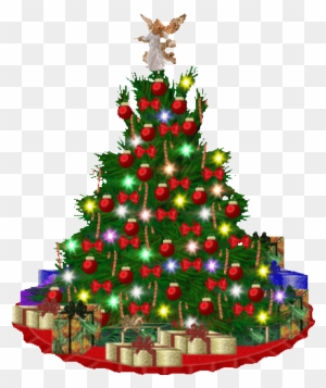 Christmas Wallpaper Titled Christmas Tree - Merry Christmas And Happy New