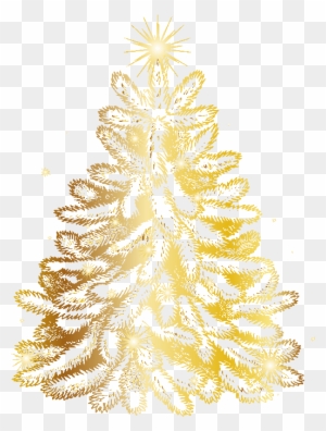 Christmas Tree - Arbol De Navidad Dorado Png