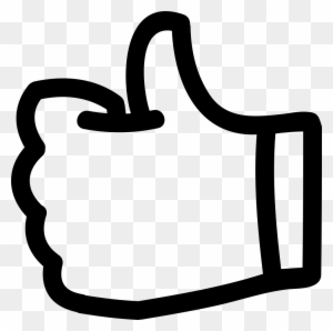 Like Thumb Up Hand Drawn Symbol Outline Comments - Free Icon Thumbs Up