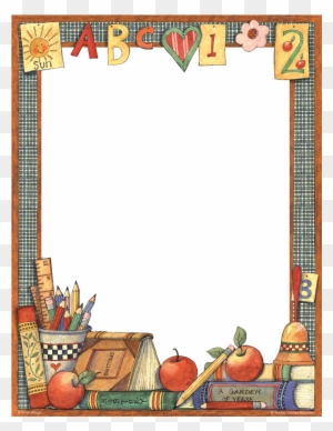 Tcr4795 School Time Computer Paper From Susan Winget - Paper Border Designs For Teachers