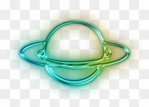 Planets Clipart Neon - Saturn Ring Png