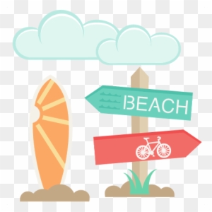 Beach Icons Set Svg Scrapbook Cut File Cute Clipart - Cute Beach Clipart Png