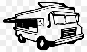 Back Of Pickup Truck Drawing Download - Food Truck Drawing Png