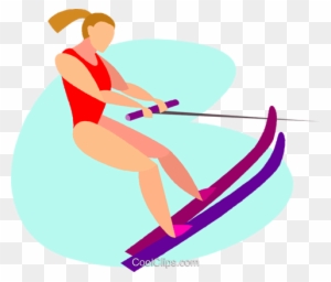 Water Sports Clipart - Water Skiing Clipart