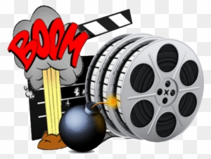 Hollywood Film Reel Clip Art - Movie Film Reels Cufflinks Hollywood Tin Projector