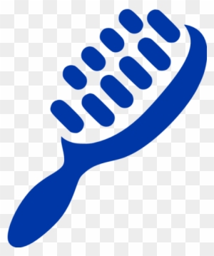 Royal Azure Blue Hair Brush Icon - Hair Brush Icon