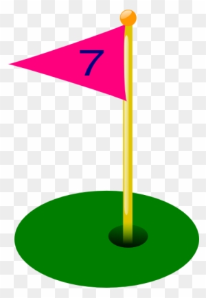 Golf Flag 7th Hole Clip Art At Clker - Golf Flag Hole 4