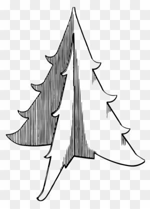 Xmas Christmas Tree 20 Black White Line Art Coloring - Line Art
