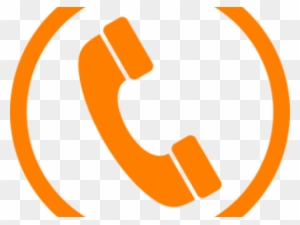 Phone Clipart Orange - Vector Telephone Icon
