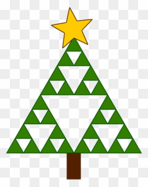 Geometric Christmas Tree - Sierpinski Triangle Christmas Tree