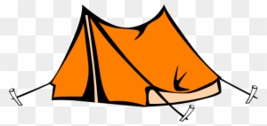 Campfire Tent Clip Art - Coloring Book