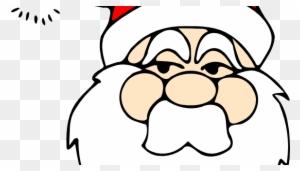Tremendous Santa Claus Face Patterns Clipart Pencil - Christmas Santa Claus Vector