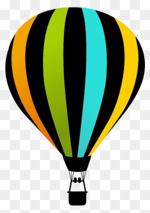 Hot Air Balloon Silhouette Clip Art - Hot Air Balloon Clipart