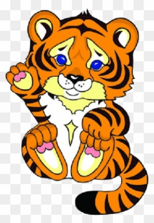 Cute Tiger Clipart The Cliparts - Cartoon Tiger Cub Png