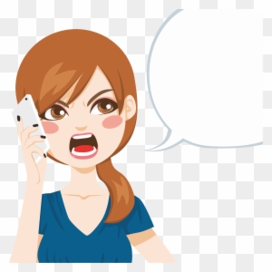 Cartoon Telephone Call Royalty-free Clip Art - Angry Woman Cartoon Png