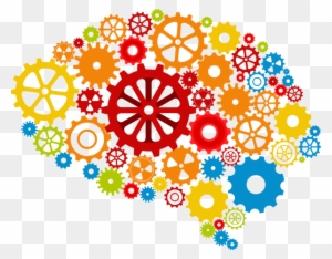 Mind Clipart Side Brain - Brain Gears Png