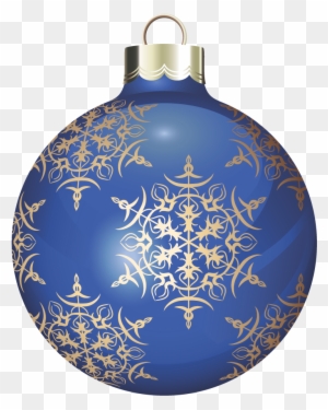 Blue Christmas Ball Ornament Clip Art At Clker - Blue Christmas Ball Png