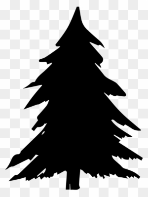 Fir Tree Clipart Pine Tree Outline - Christmas Tree Shadow