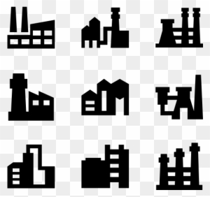 Mill Clipart Manufacturing Building - Small Factory Icon