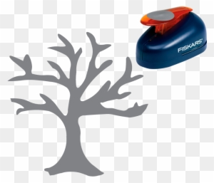 Spooky Tree Punch By Fiskars, Sandylion Essentials - Fiskars Lever Punch - 1" Tree (medium)