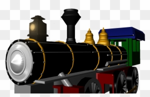 3d Train Engine - Railroad Car