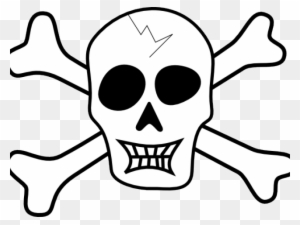 Skeleton Head Clipart Pirate Symbol - Skull And Crossbones Mousepad