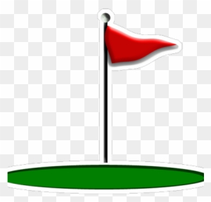 Golf Clipart Flagstick - Golf Flag