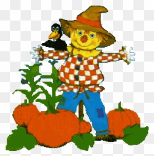 Scarecrow Clipart Animated - Scarecrow And Pumpkins Clip Art