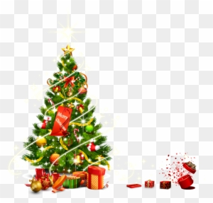 Santa Claus Christmas Tree Christmas Ornament Gift - Christmas Tree Lighting Png