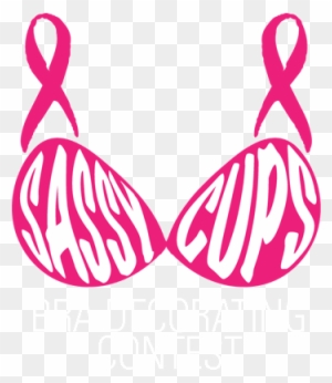 A Portion Of All The Contest Proceeds Will Be Donated - Breast Cancer Bra Clipart