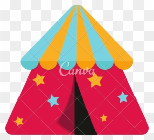 Colorful Circus Tent Vector - Military Thank You Cards