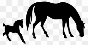 Free Mare And Foal Horse Clipart ~ Everything Horse - Horse Silhouette