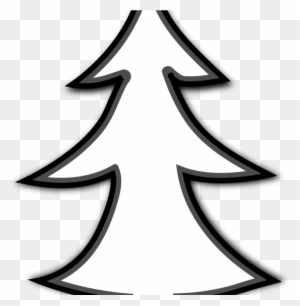 Christmas Tree Clipart Black And White, Transparent PNG Clipart Images ...
