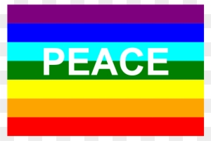 Free Vector Italian Peace Flag Clip Art - Rainbow Flag Peace Symbol