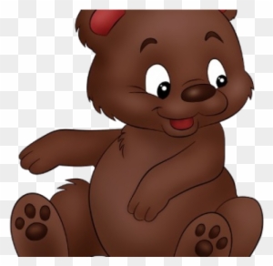 Brown Bear Clipart Cute Baby - Animated Cute Baby Bear