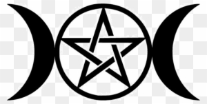 Nature Pagan Symbol - Triple Moon Symbol