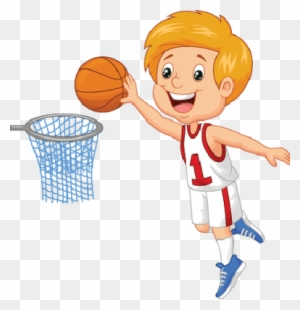 Boy Playing Basketball Clipart