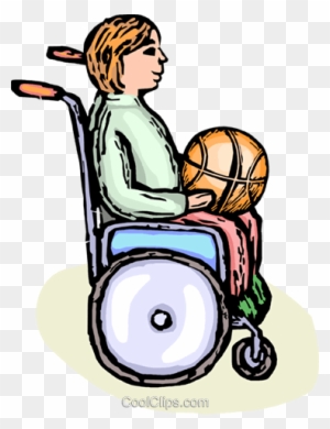 Wheelchair Basketball Player Royalty Free Vector Clip - Basketball