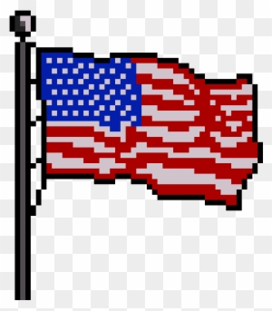 American Flag - Us Flag Pixel Art - Free Transparent PNG Clipart Images ...