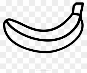 Banana Coloring Page - Desenho Banana Para Colorir - Free Transparent PNG  Clipart Images Download