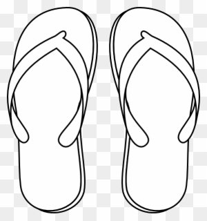 Flip Flop Clip Art Black And White