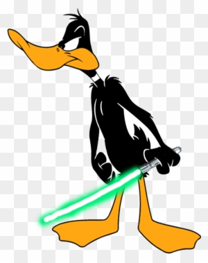 Daffy Duck With His Lightsaber By Darthranner83 - National Slap Your Coworker Day