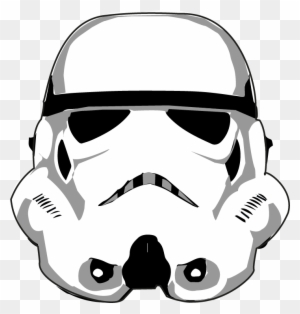 Star Wars Clipart Helmet - Stormtrooper Helmet Vector Png