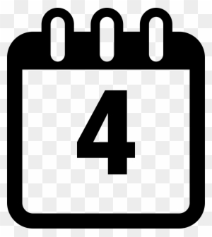 Calendar Daily Page On Day 4 Of Month Comments 4 Days Icon Calendar Daily Page On Day 4 Of Month Comments 4 Days Icon