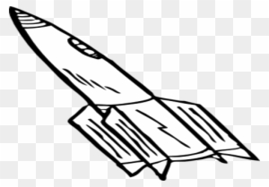 Coloring Trend Medium Size Spaceship Clip Art Rocketship - Rockets Clipart Black And White