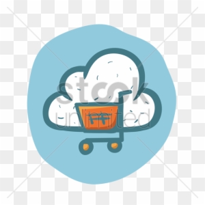 Free Cloud Computing Online Shopping Vector Image - Online Shopping