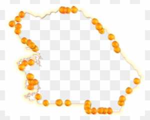 A Map Of Citrus With A Yellow-orange Glow Border And - Circle