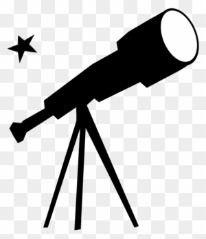 All Photo Png Clipart - Telescope Black And White