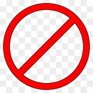 Stop Sign Png - Prohibition Symbol